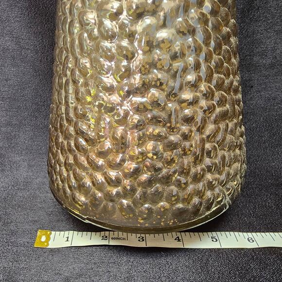 Decorative Gold Colored Glass Christmas Tree 15" Home Decor - Picture 6 of 8